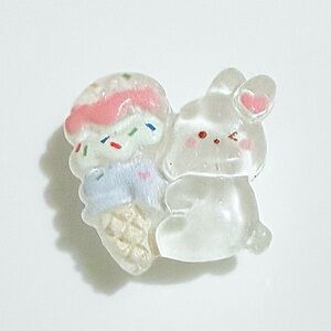 (10 for $16)  Bunny Glossy Resin Croc Charm Jibbit Shoe Charm Disney Croc Charms